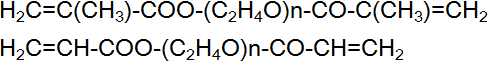 Polyalkylenglycol di(meth)acrylates